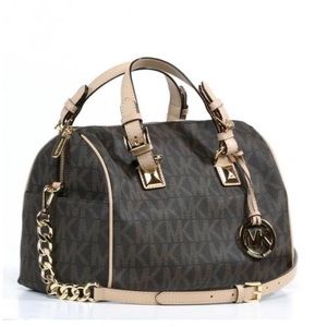 Kors Grayson Medium Logo Chain Satchel